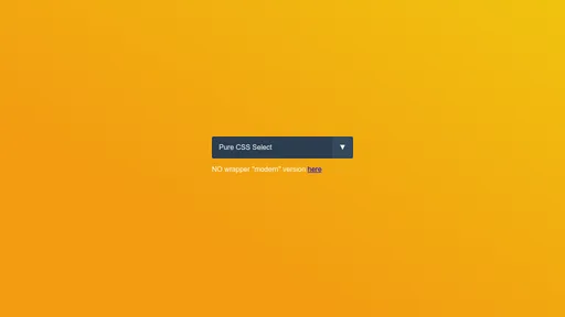 Pure CSS Select