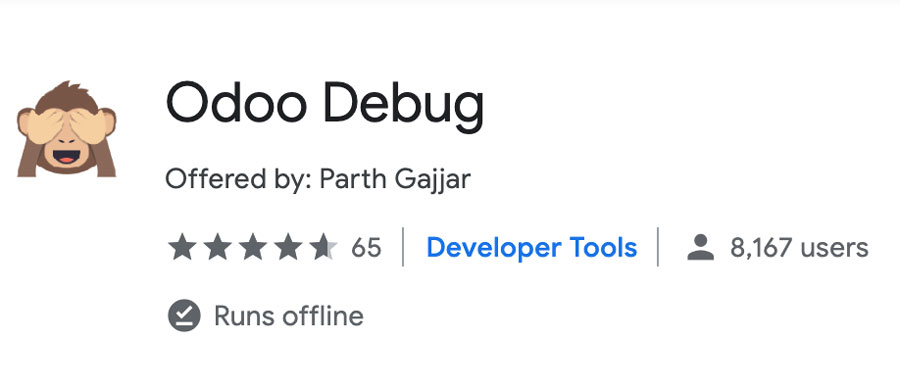 Odoo Debug Chrome 插件