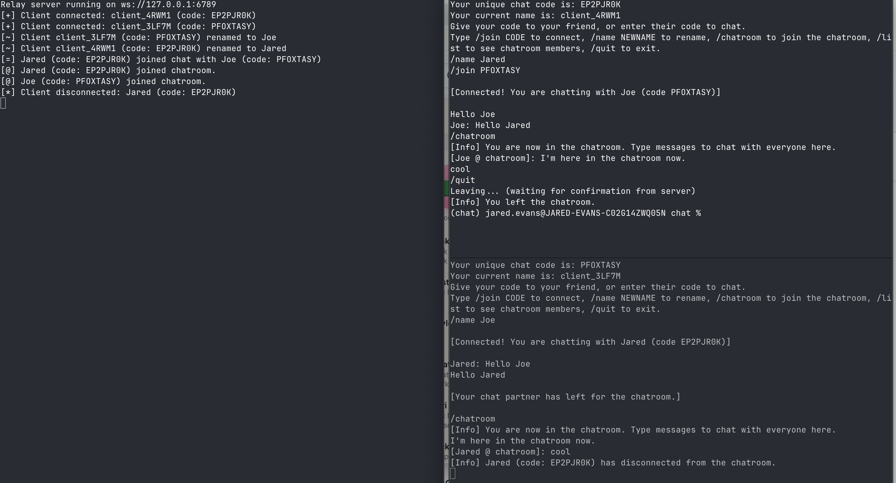 GitHub - jaredevans/chat-relay-server: Chat relay server and chat ...