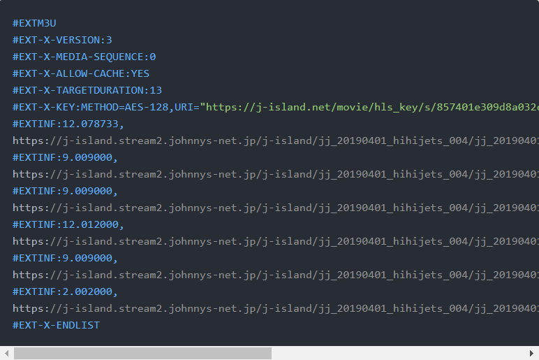 m3u8文件示例