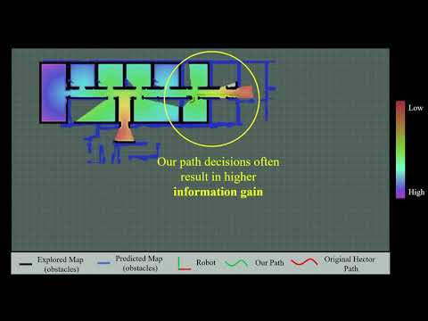 Learned Map Prediction for Enhanced Mobile Robot Exploration 