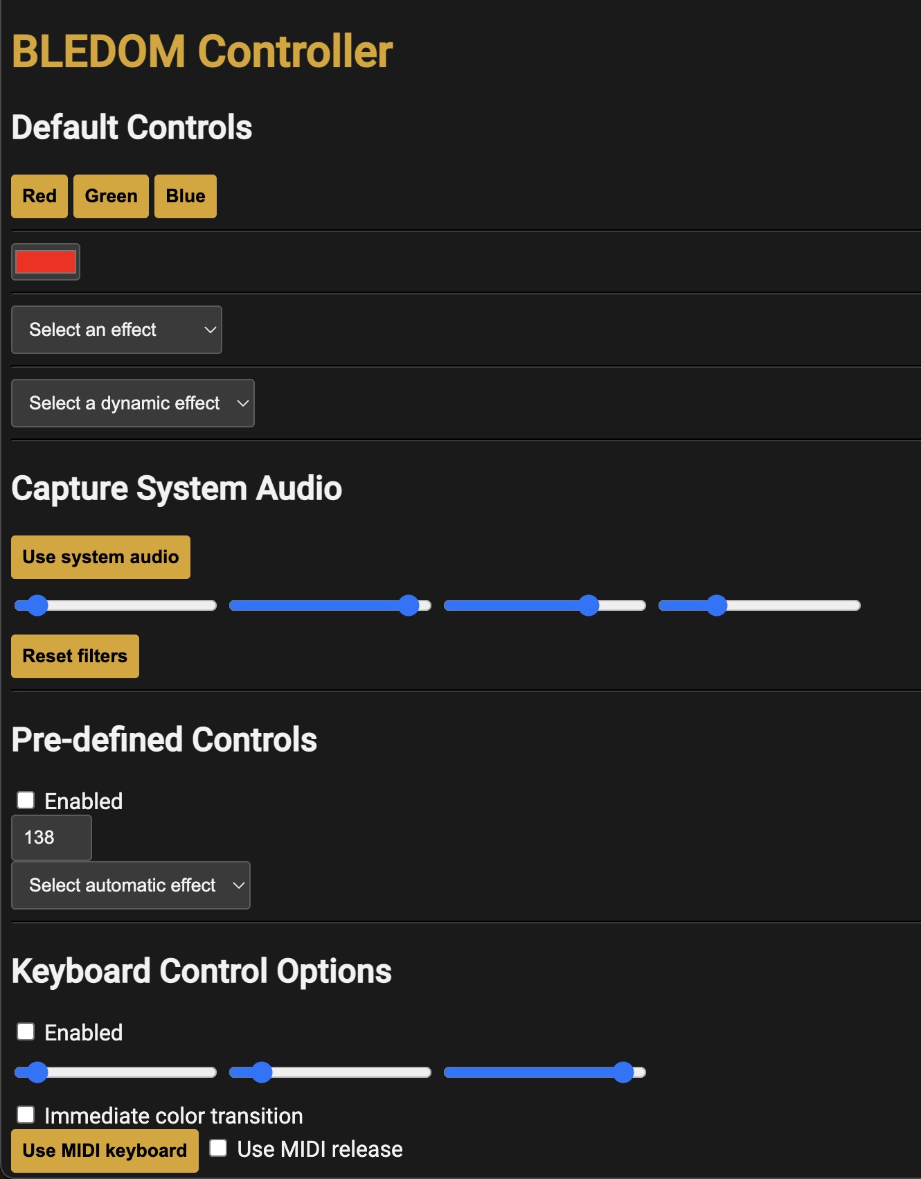 ELK-BLEDOM controller web app