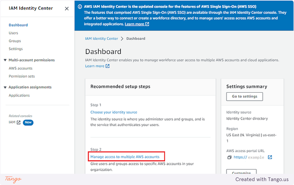 Manage access to multiple AWS accounts