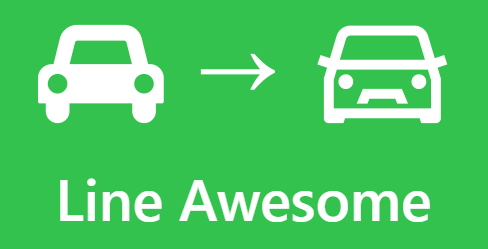 Line awesome icon set