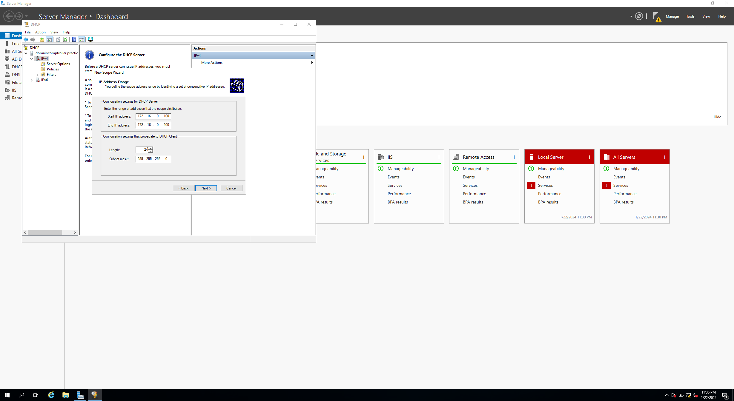 server configuration