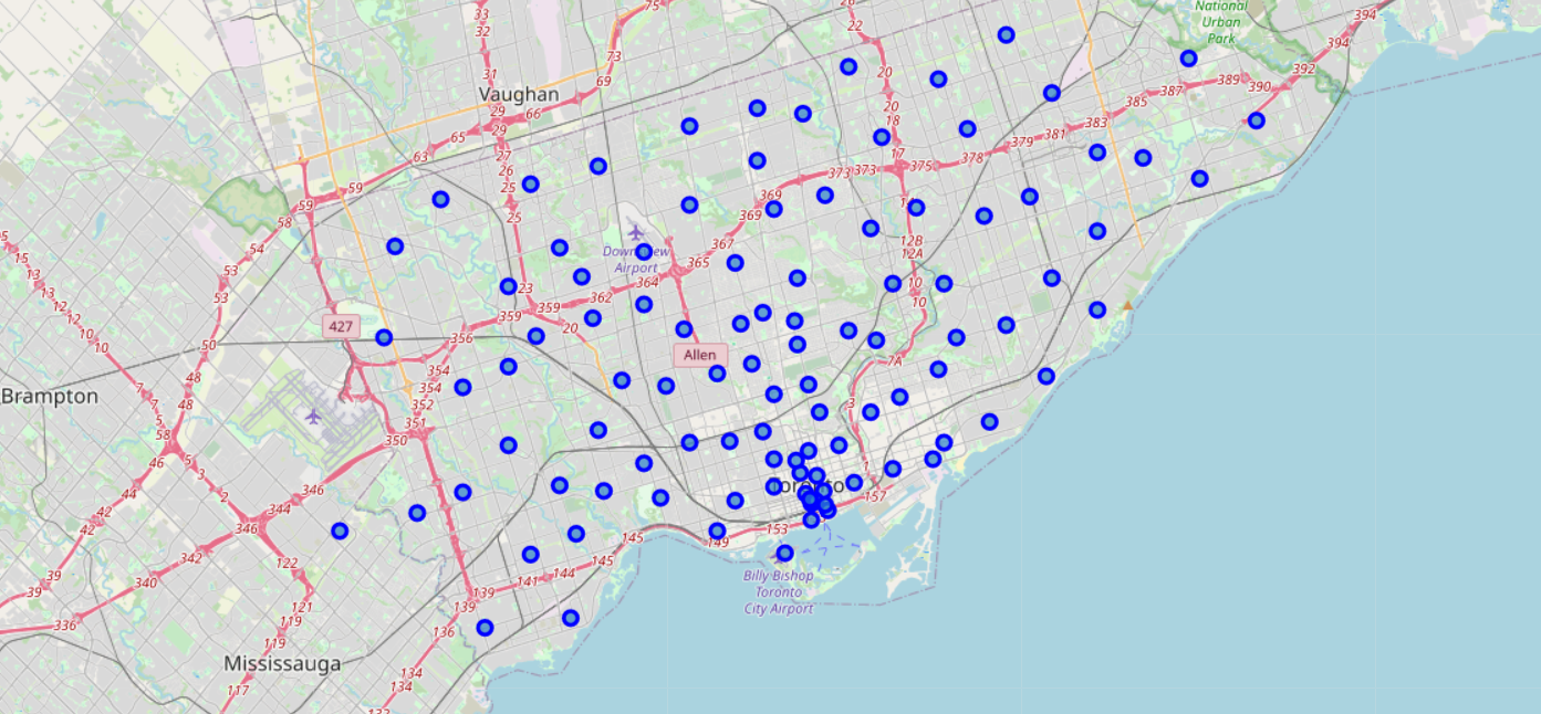 Neighborhoods in City Of Toronto