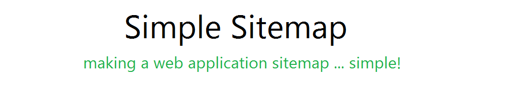 SimpleSitemap