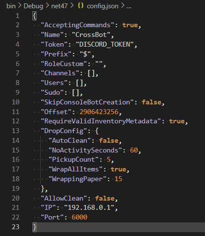 Config.json Template