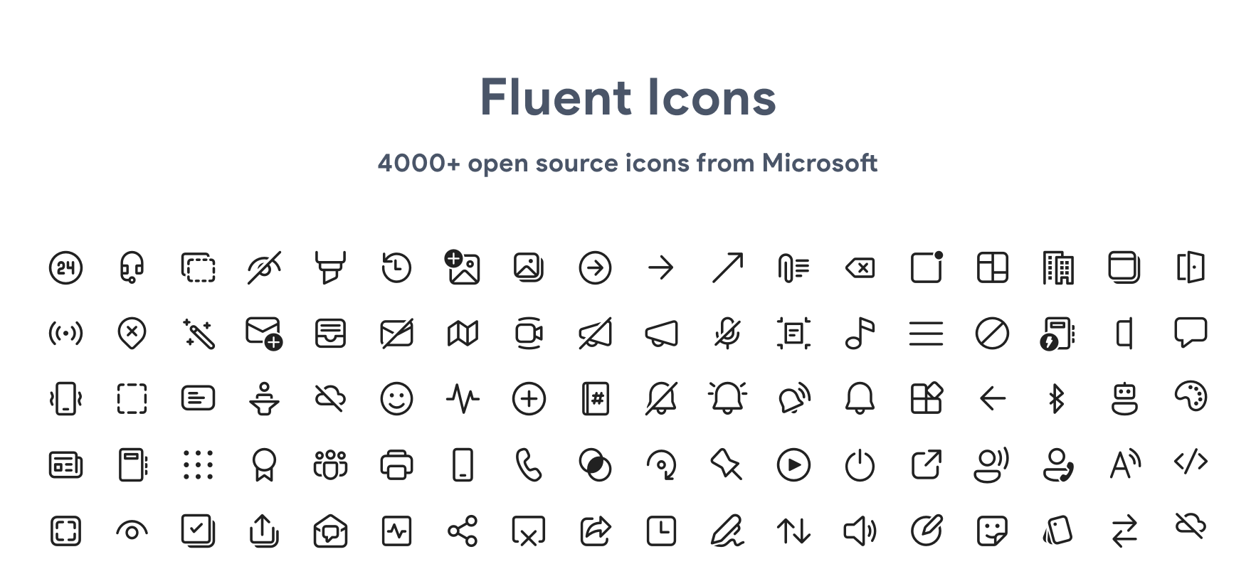 Fluent Icons