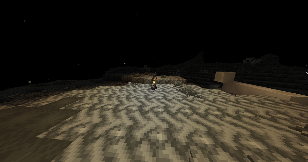 A torch in the process of getting destroyed in the Deep Void
