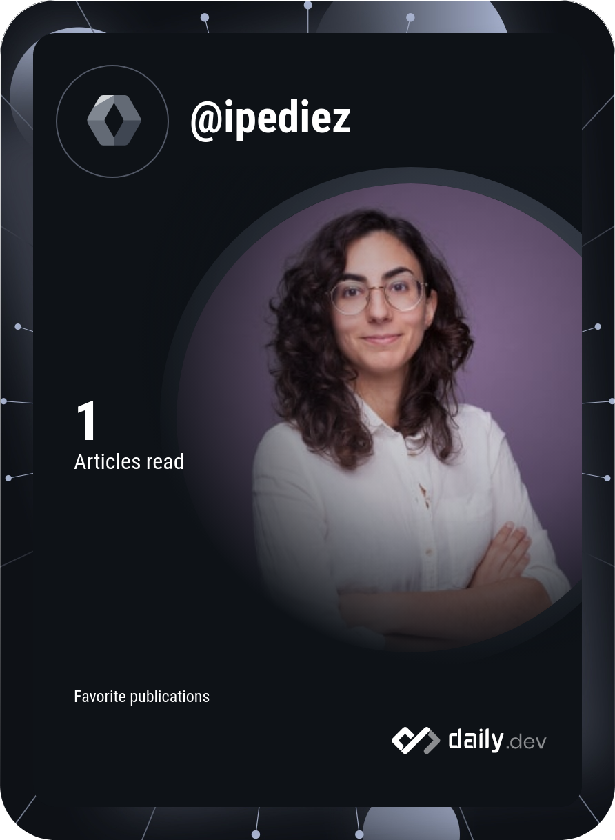 Irene Pérez-Díez's Dev Card