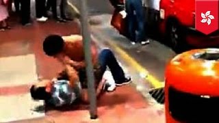 Chinese vs Japanese: Chinese tourist fights Japanese man who cut in Hong Kong taxi line - TomoNews