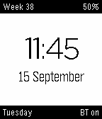 Standard watch face