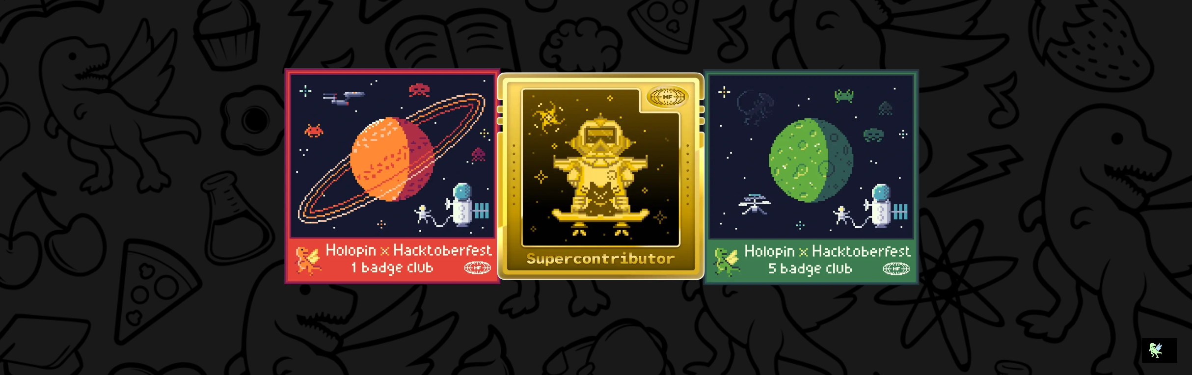 An image of @himans40's Holopin badges, which is a link to view their full Holopin profile