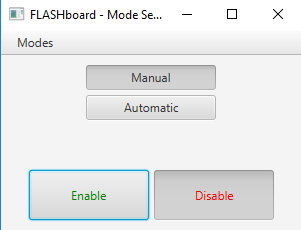 Mode Selector Window