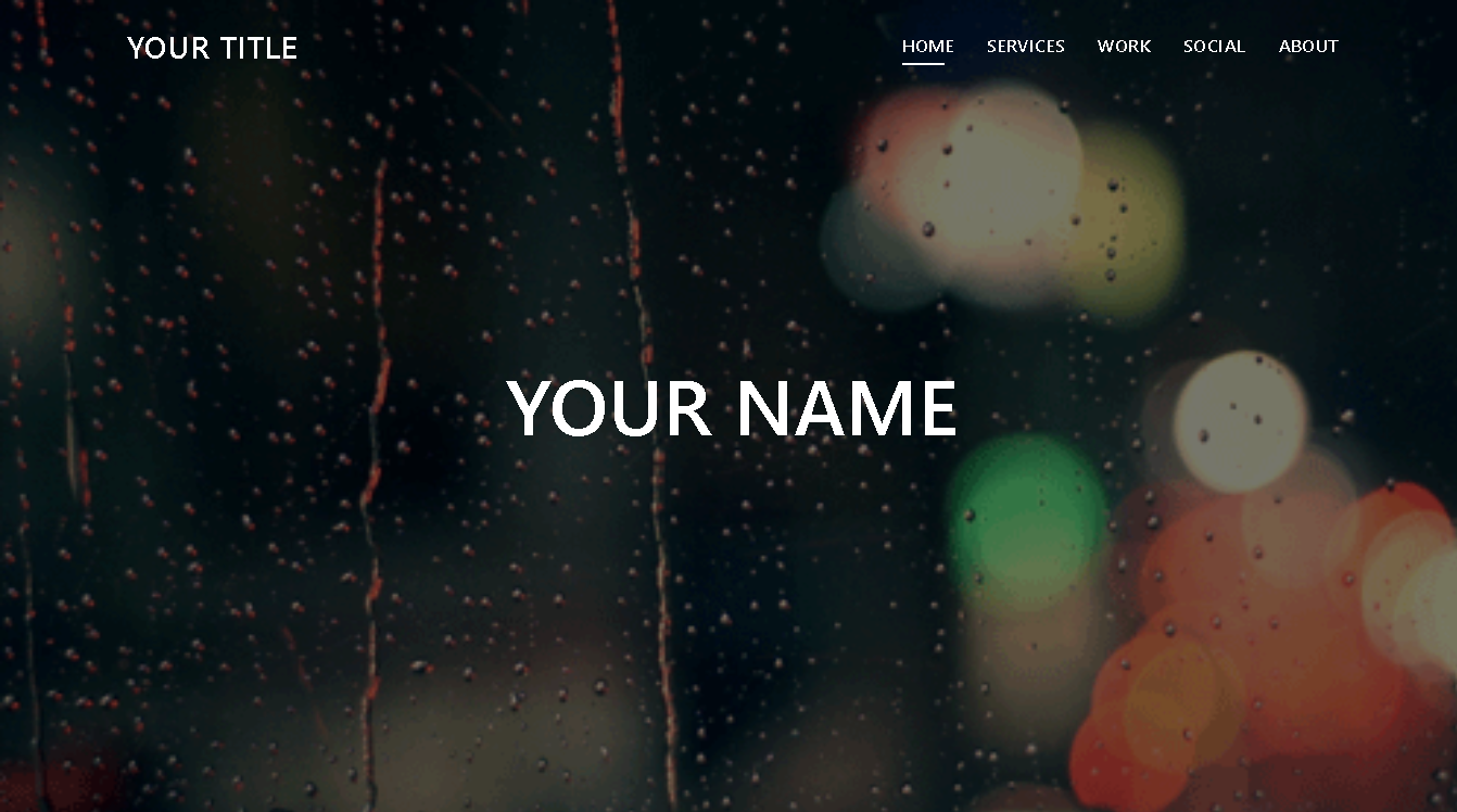 Website template