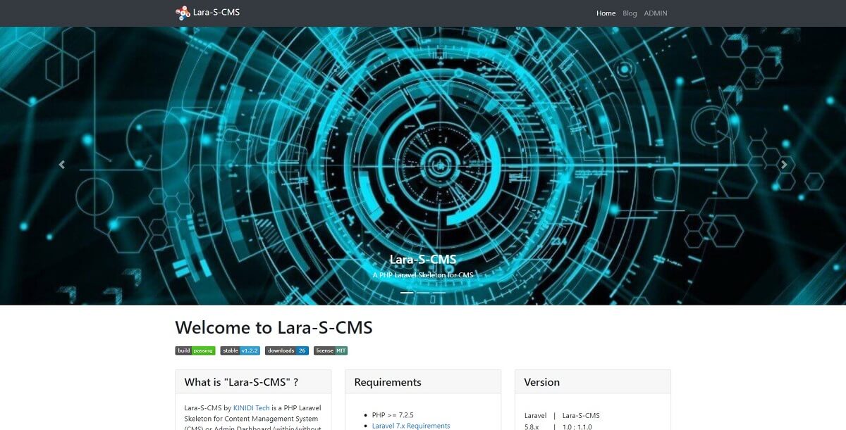 LARA-S-CMS Website