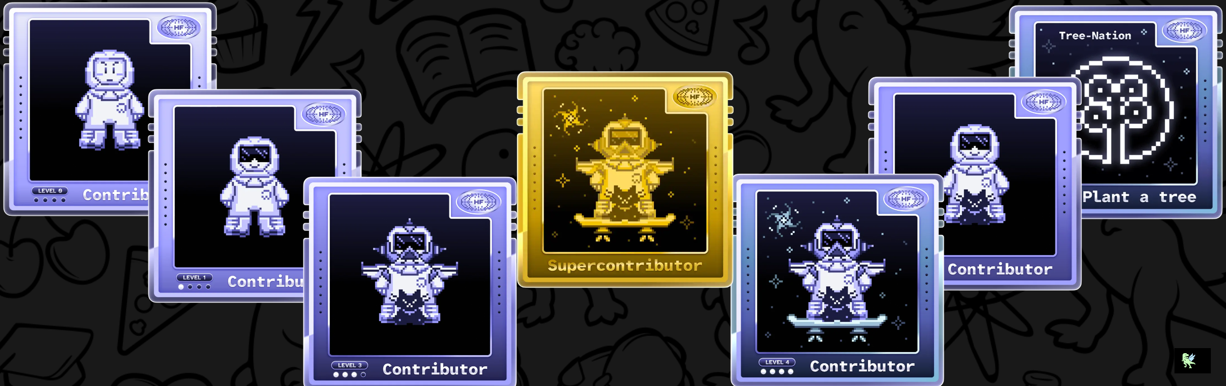 An image of @72umesh's Holopin badges, which is a link to view their full Holopin profile