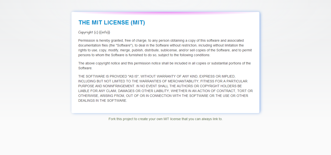 MIT License New Theme