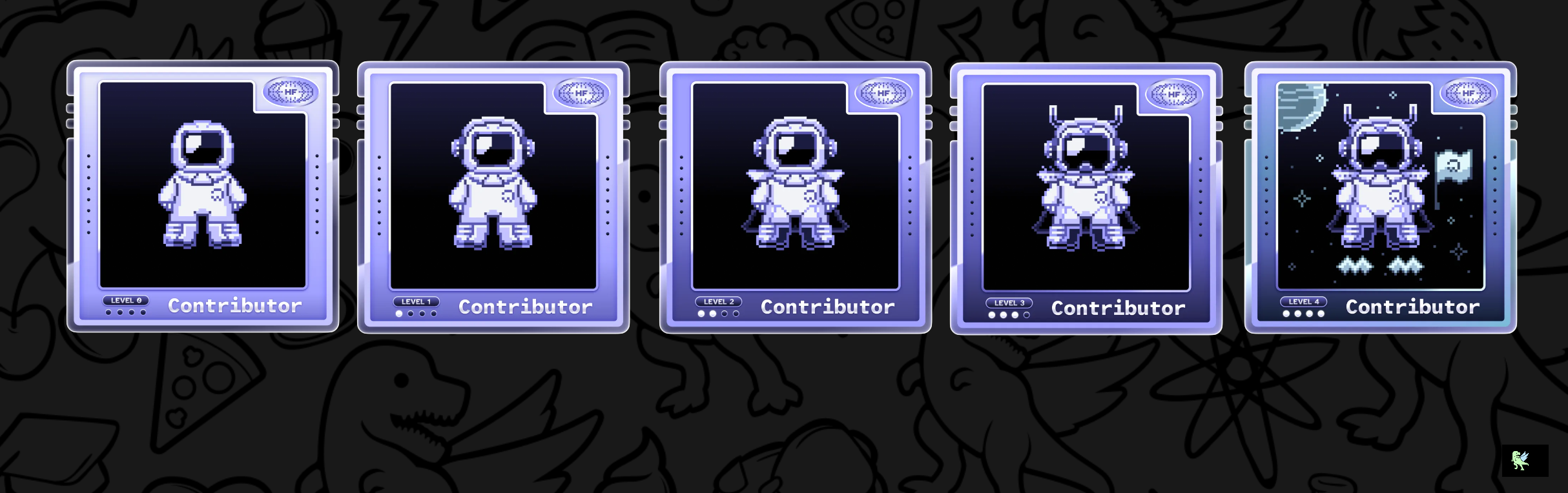 An image of @harryfrzz's Holopin badges, which is a link to view their full Holopin profile
