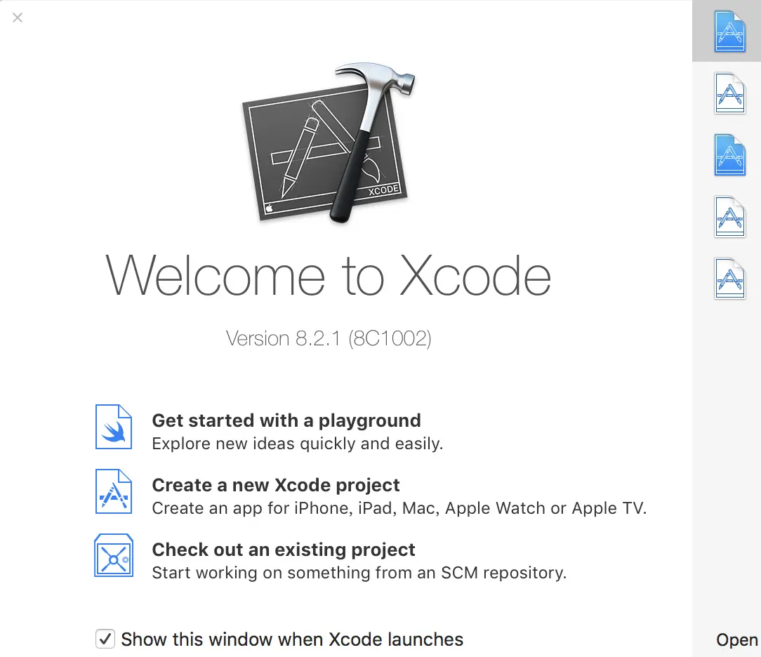 测试的Xcode，用于区别正式的Xcode