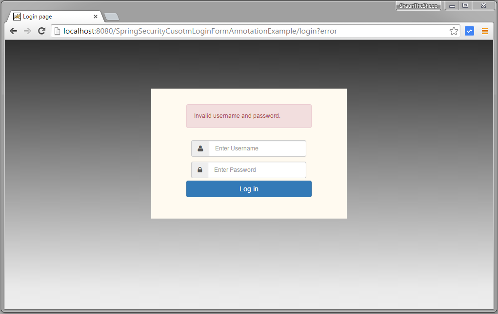Spring security mvc login example store