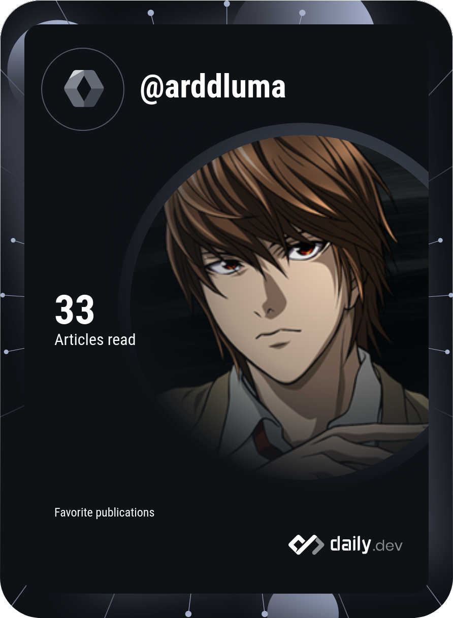 Ardian's Dev Card