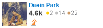 profile for Daein Park on Stack Exchange, a network of free, community-driven Q&A sites