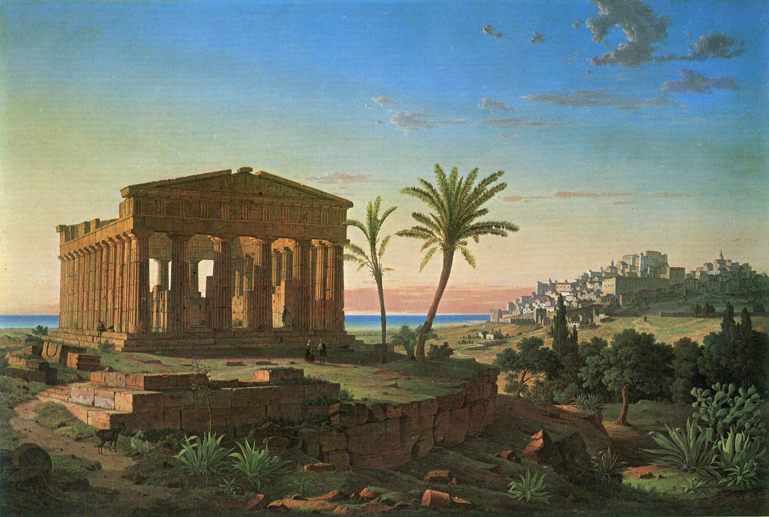 Leo von Klenze, Templo da Concórdia em Agrigento, 1857 