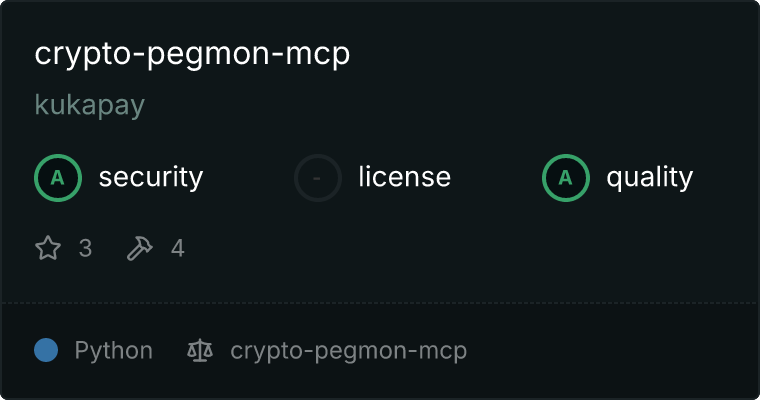 crypto-pegmon-mcp MCP server