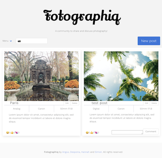 Screenshot of Fotographiq