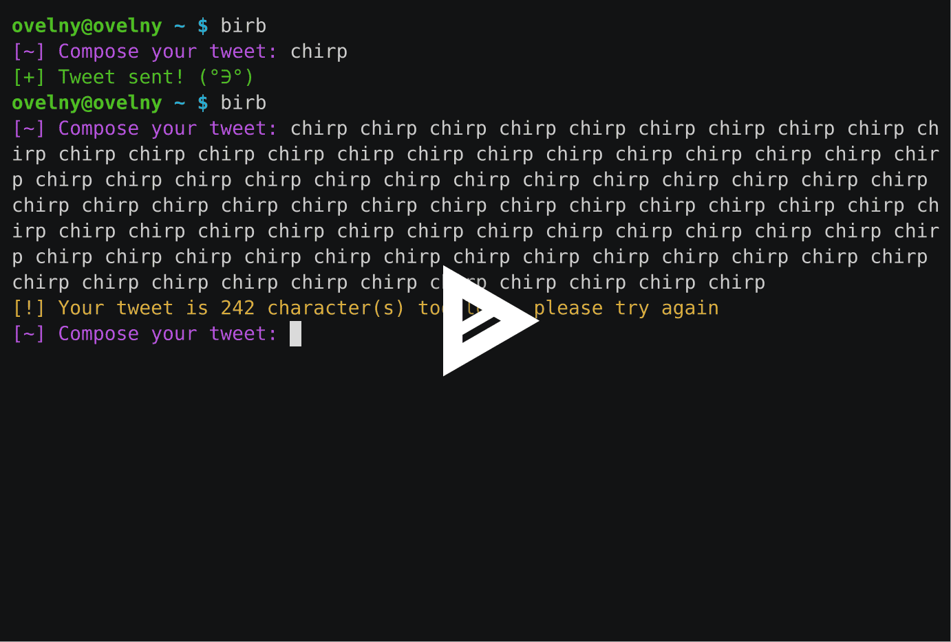 asciicast