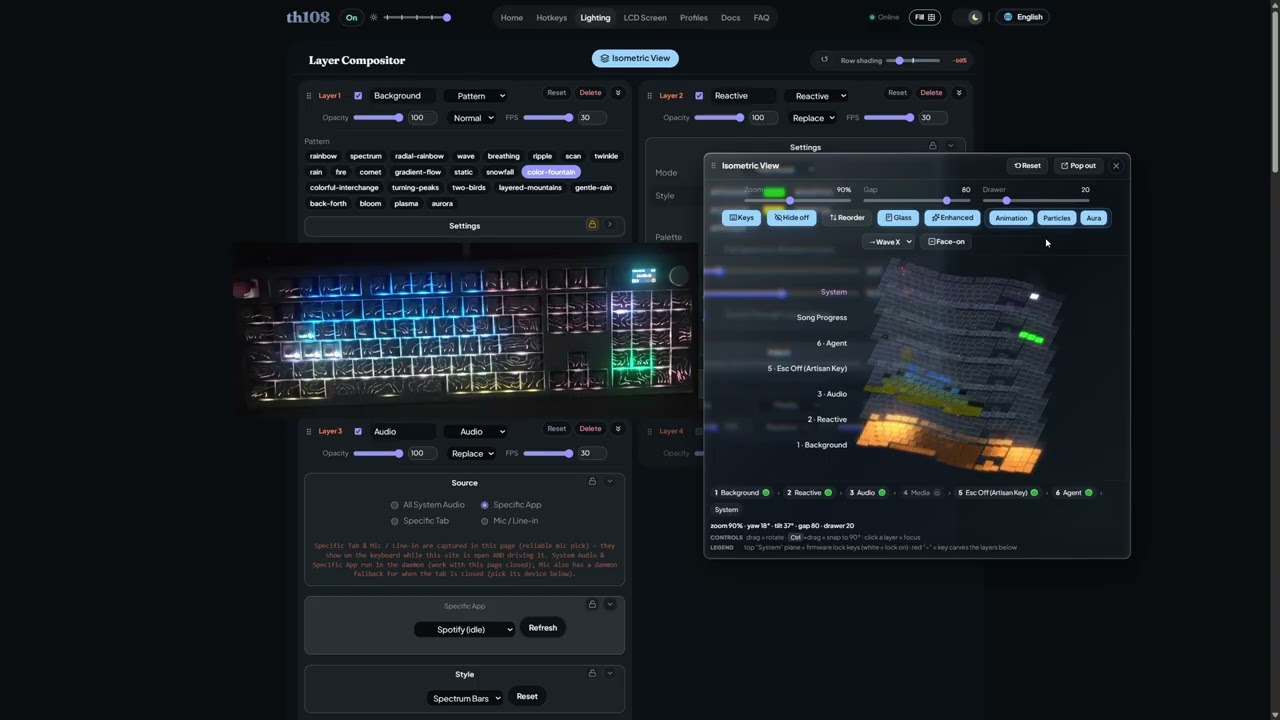 TH108 Live Lighting Controller — demo video