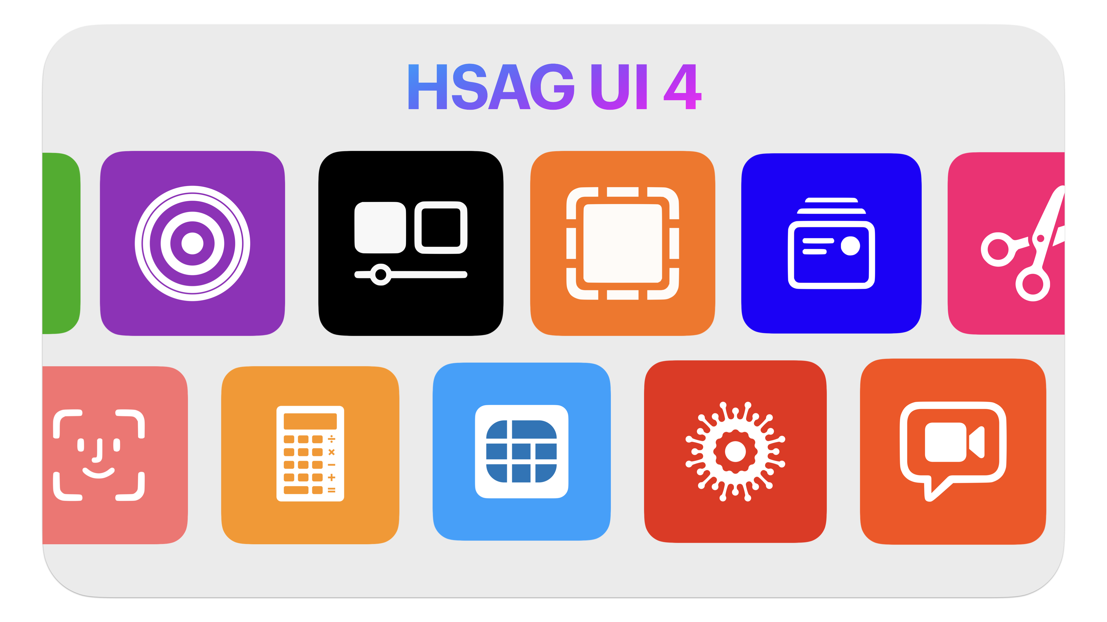 Poster for HSAG Icon Pack's HSAG UI 4