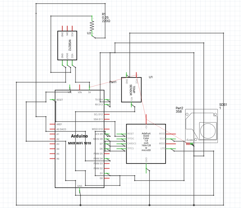 Fritzing schematics planning