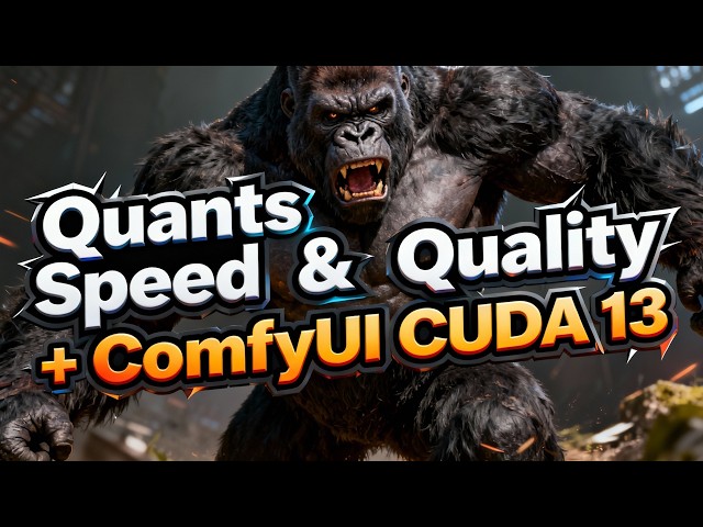 BF16 vs GGUF, FP8 Scaled, NVFP4 Speed & Quality Compared + ComfyUI CUDA 13 Gains + FLUX 2 Klein 9B