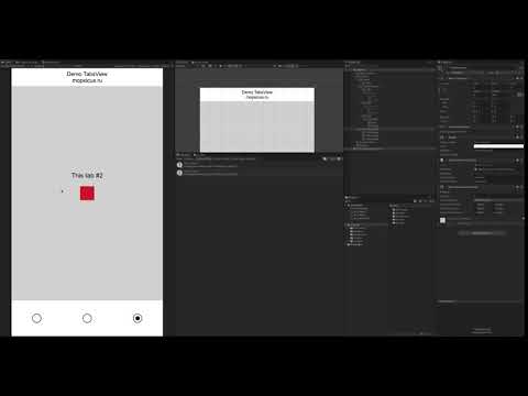 Unity TabsView demo