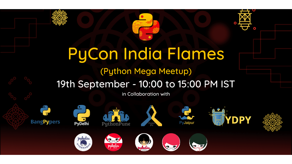 PyCon India Flames poster