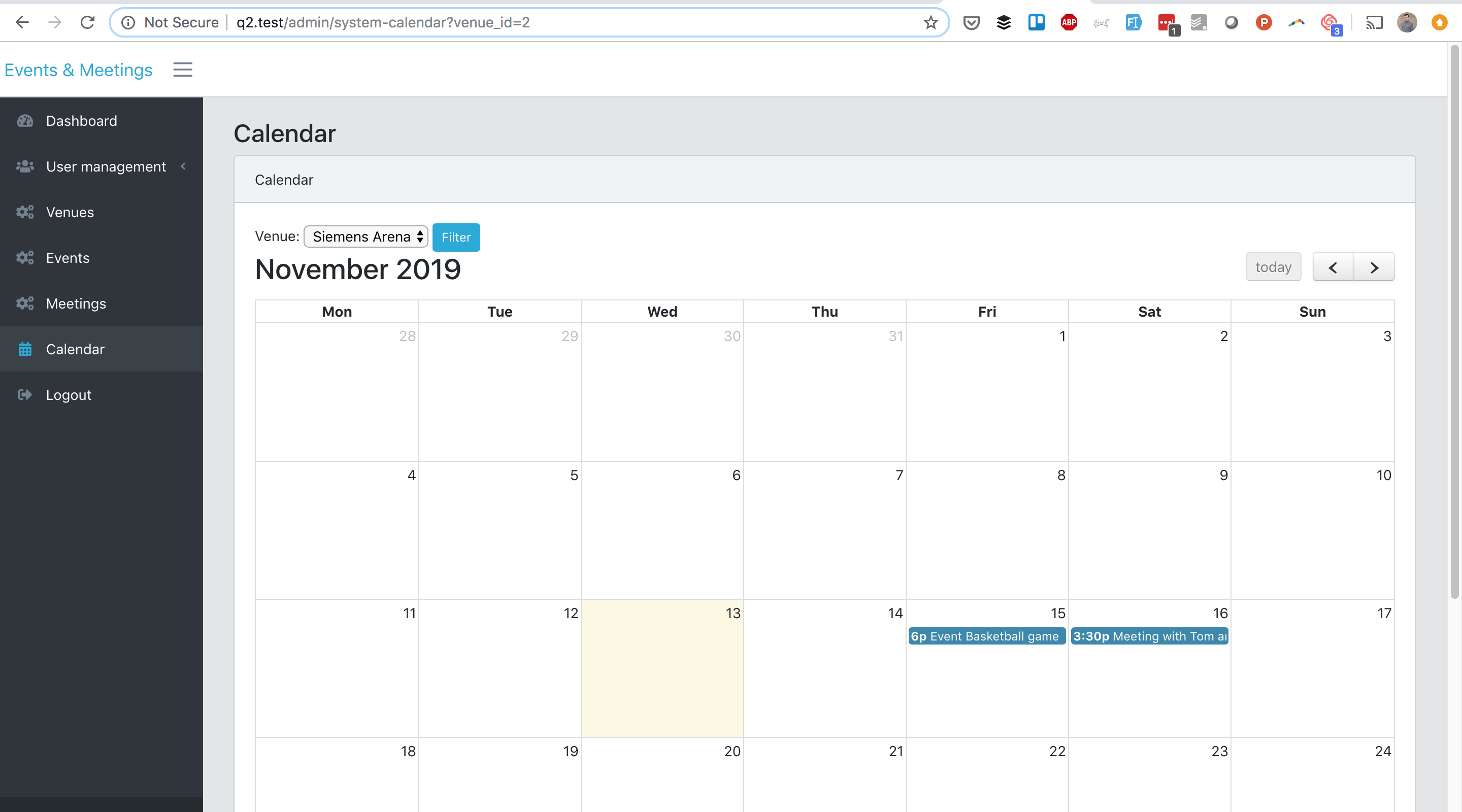 Laravel FullCalendar multiple models sources