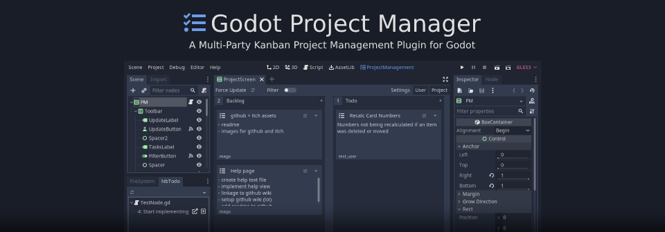 Godot Project Management Plugin