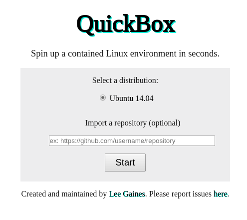 QuickBox Screenshot