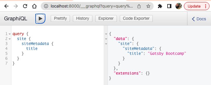 How Gatsby Works - Run GraphQL Query