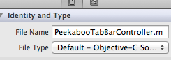 PeekabooTabBarController Example