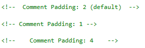 Comment Padding Example