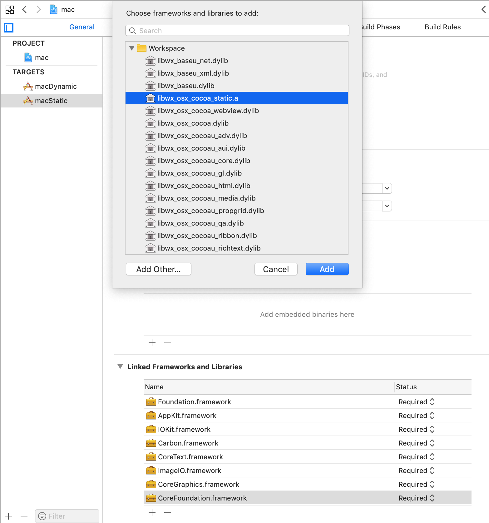 Linked libraries