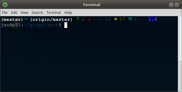git prompt example