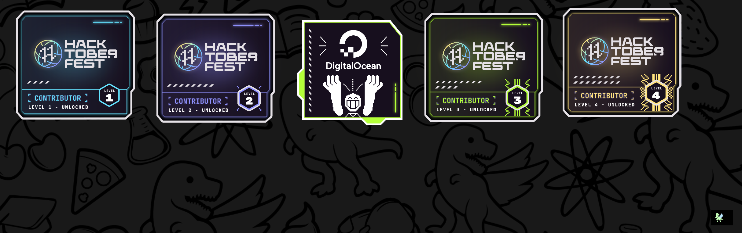 An image of @riddhi123's Holopin badges, which is a link to view their full Holopin profile