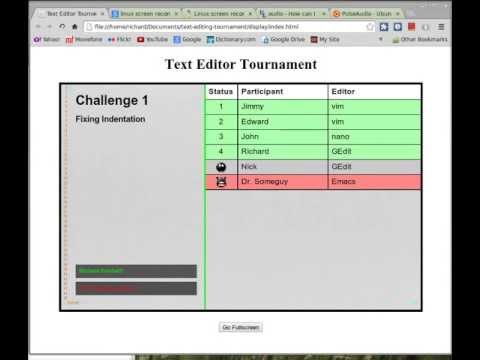 Text Editor Tournament