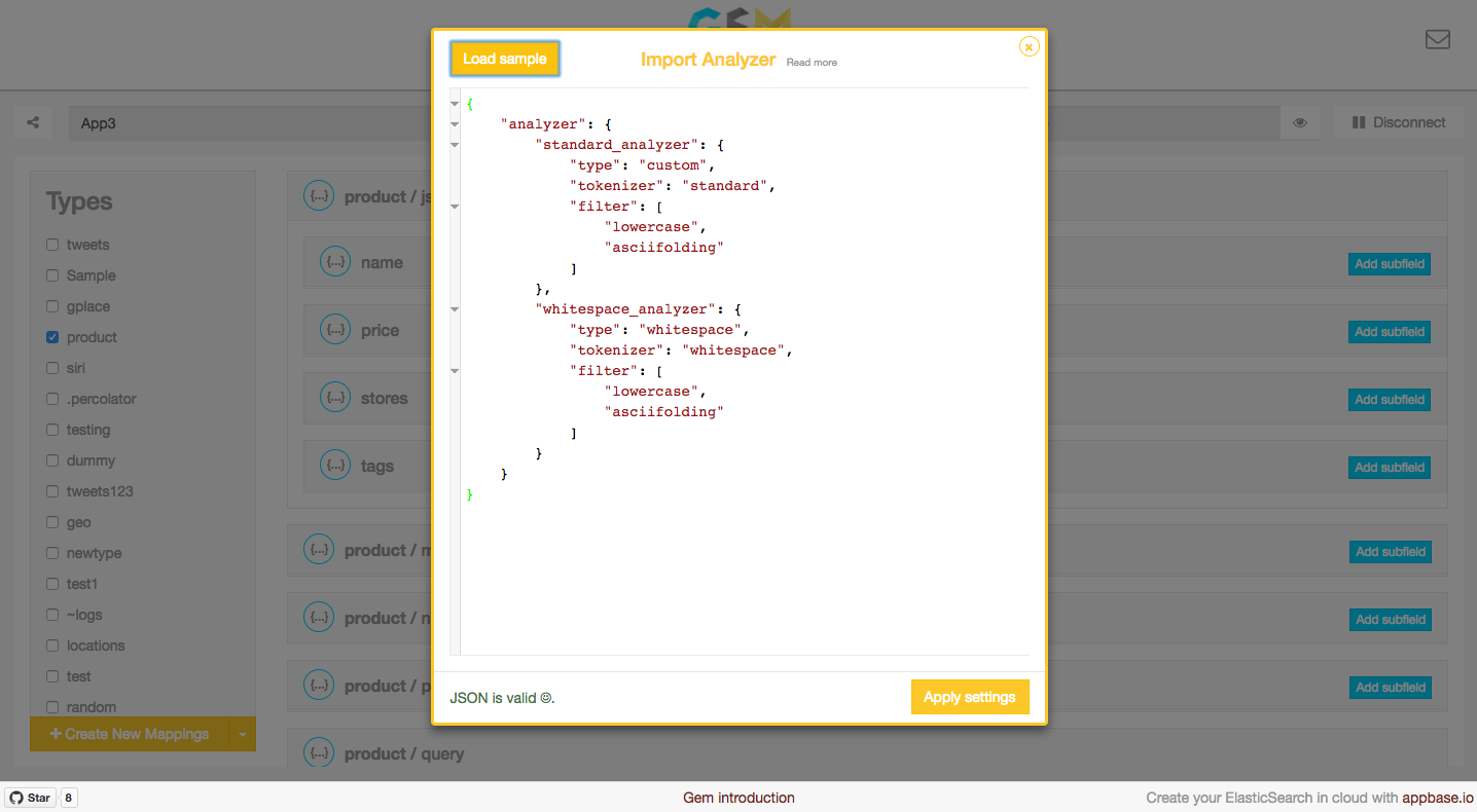 GEM Analyzer View