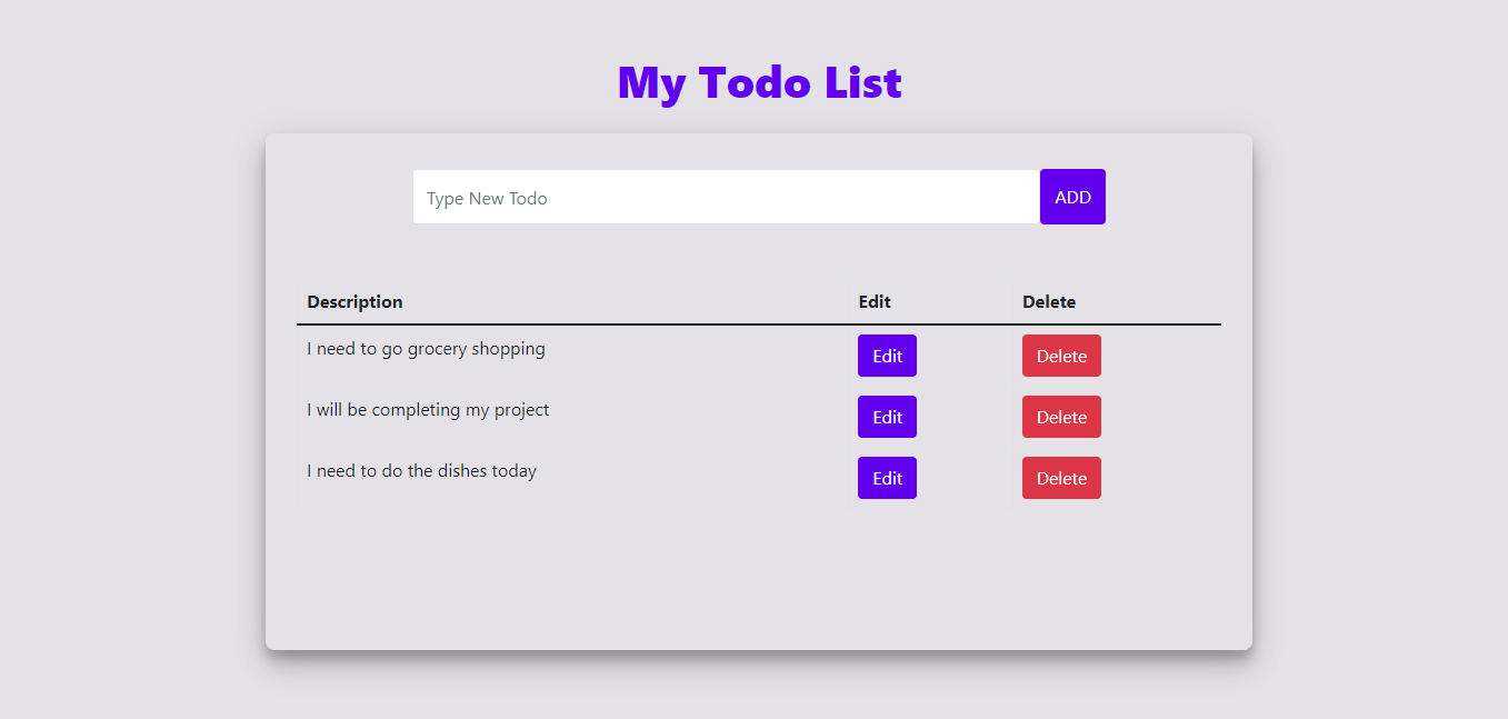 Todo List